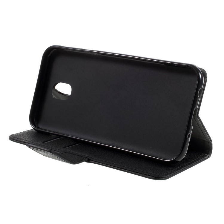 Wallet Leather Phone Cover with Stand for Samsung Galaxy J3 (2017) EU Version - Black-3