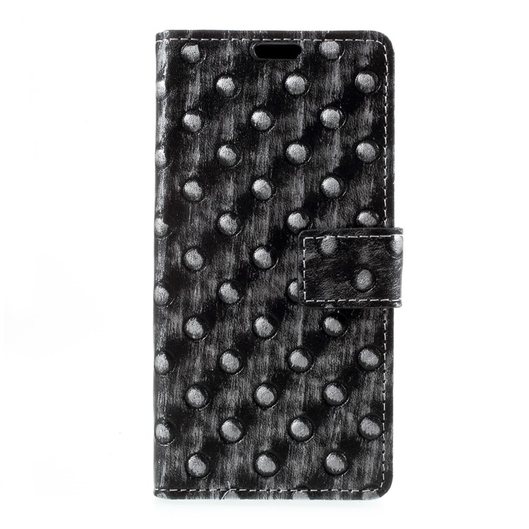 

Metal Style Pattern Imprinted PU Leather Card Slots Stand Case for Samsung Galaxy J5 (2017) EU Version - Rivet / Grey