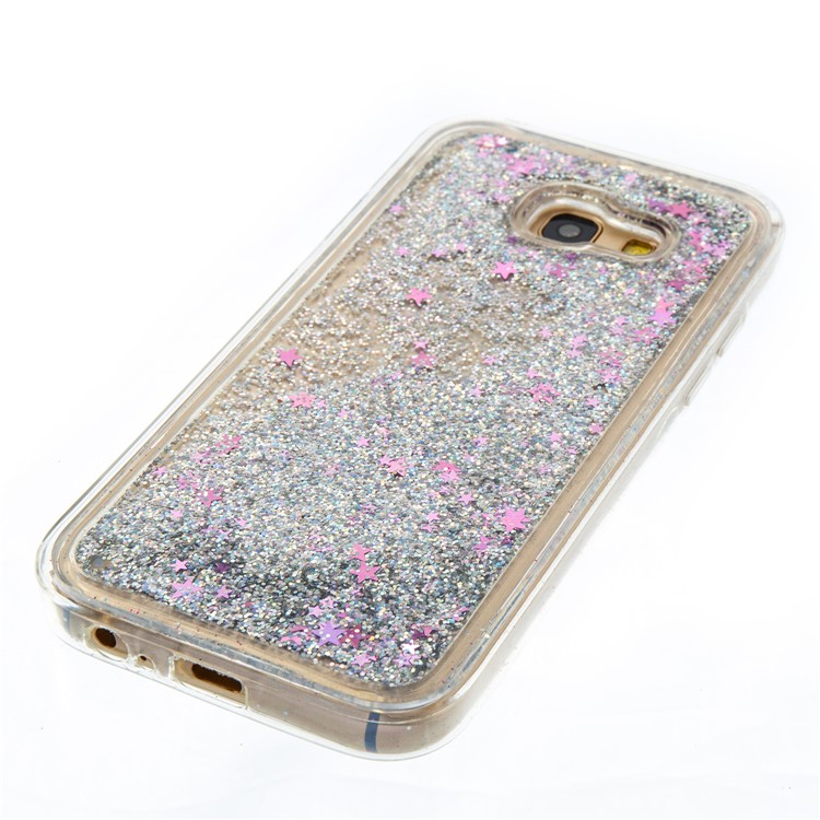 Dynamic Liquid Glitter Powder Quicksand TPU Phone Case for Samsung Galaxy A5 (2017) SM-A520F - Silver-4