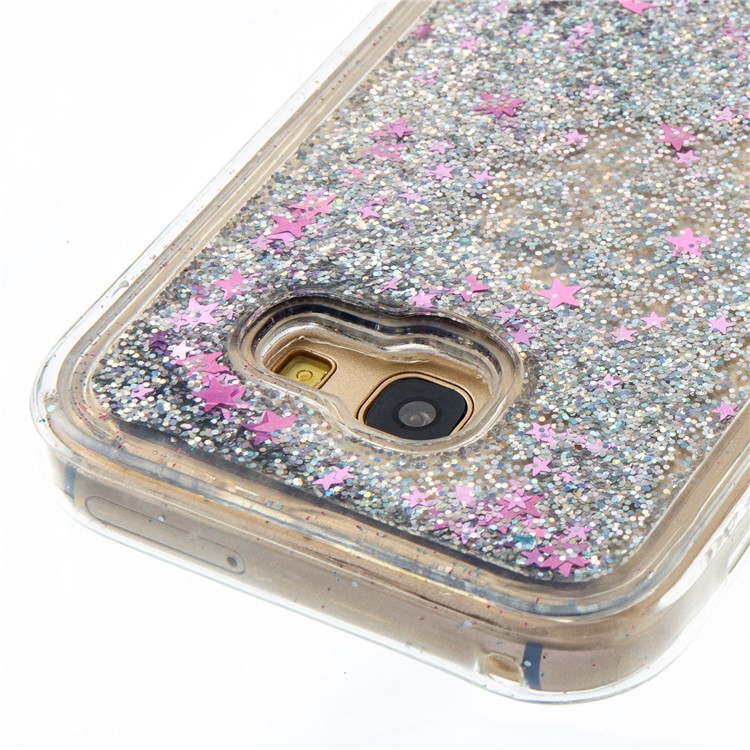 Dynamic Liquid Glitter Powder Quicksand TPU Phone Case for Samsung Galaxy A5 (2017) SM-A520F - Silver-5