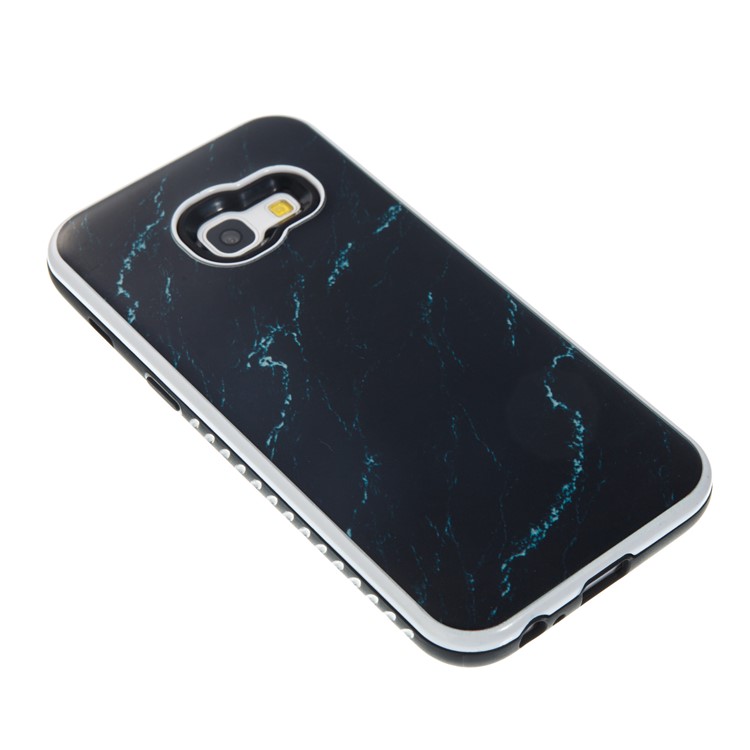 For Samsung Galaxy A3 (2017) Marble Texture Detachable 2-In-1 TPU+PC Phone Cover - Black-6
