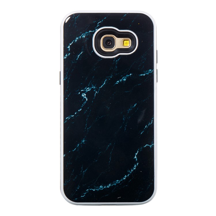 For Samsung Galaxy A5 (2017) Marble Texture Detachable 2-In-1 TPU+PC Phone Cover - Black-2