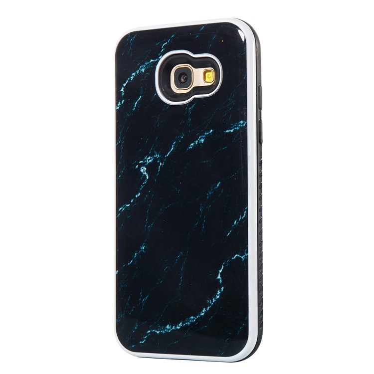 For Samsung Galaxy A5 (2017) Marble Texture Detachable 2-In-1 TPU+PC Phone Cover - Black-4