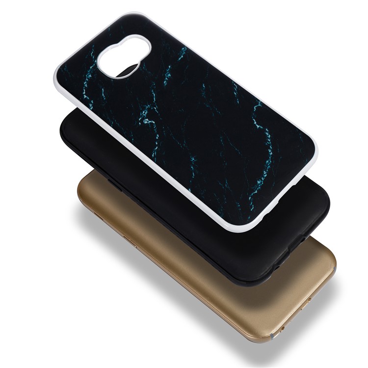 For Samsung Galaxy A5 (2017) Marble Texture Detachable 2-In-1 TPU+PC Phone Cover - Black-7