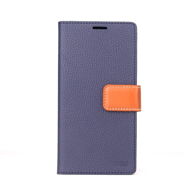 MOLAN CANO Lucky Series Wallet Stand Leather Flip Mobile Phone Case for Samsung Galaxy S8 Plus SM-G955 - Blue-1