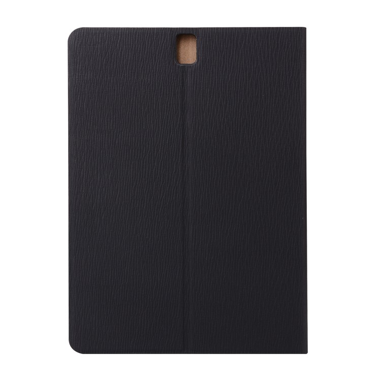 Tree Skin Leather Stand Tablet Case for Samsung Galaxy Tab S3 9.7 - Black-4