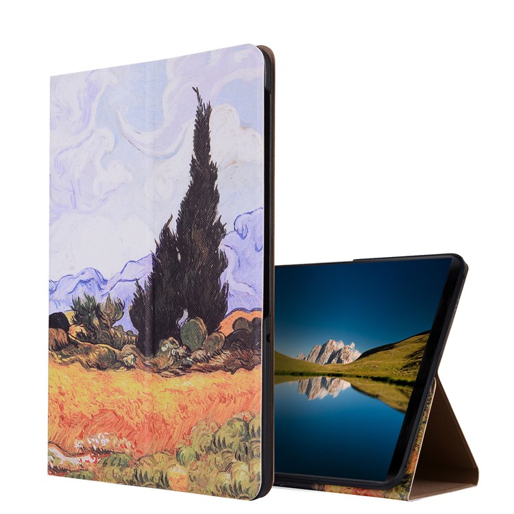 Printing Leather Stand Case for Samsung Galaxy Tab S3 9.7 - Tree-1
