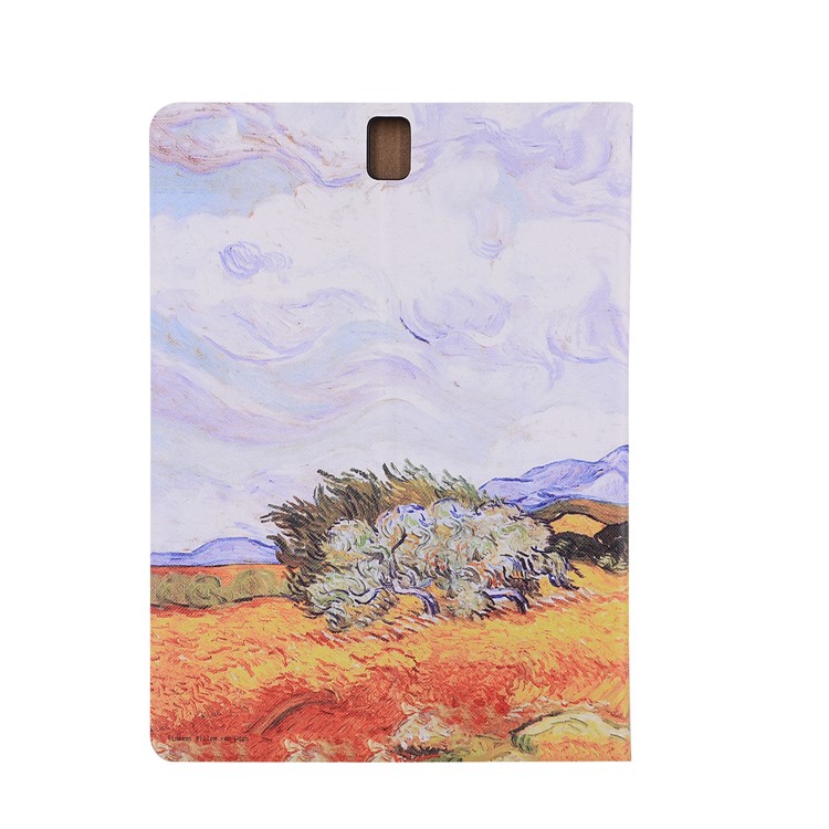 Printing Leather Stand Case for Samsung Galaxy Tab S3 9.7 - Tree-4