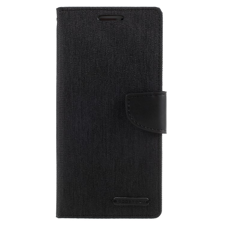 

MERCURY GOOSPERY Canvas Leather Mobile Case for Samsung Galaxy C9 Pro - Black, Galaxy C9 Pro