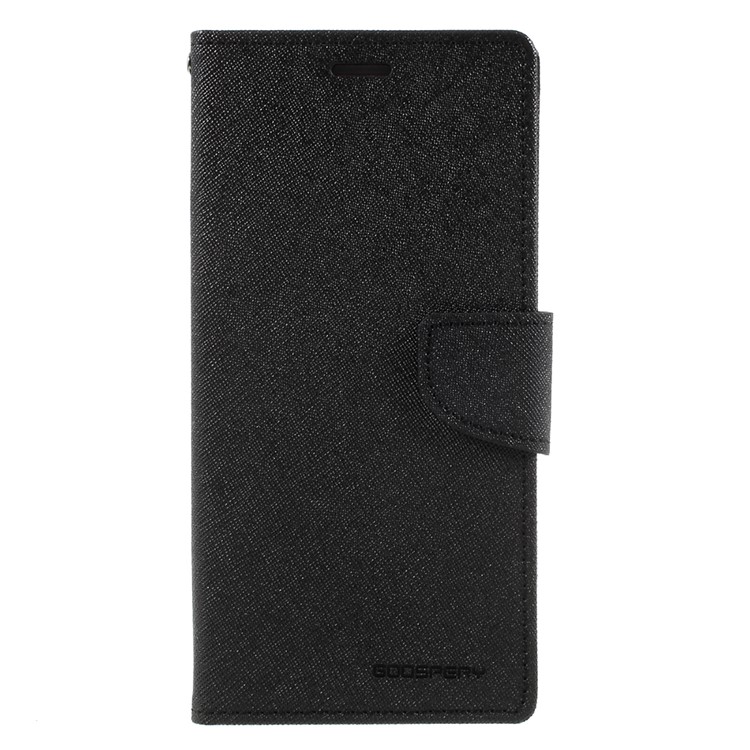MERCURY GOOSPERY PU Leather Wallet Phone Cover for Samsung Galaxy C9 Pro - Black-3