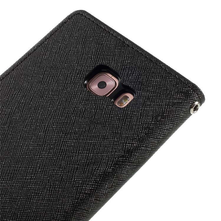MERCURY GOOSPERY PU Leather Wallet Phone Cover for Samsung Galaxy C9 Pro - Black-8