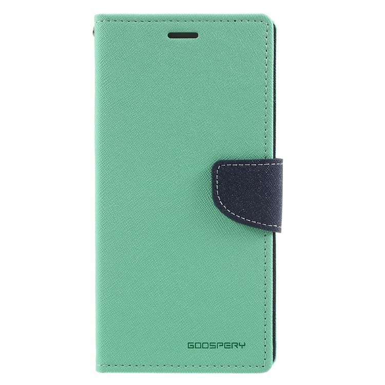 

MERCURY GOOSPERY PU Leather Wallet Phone Cover with Stand for Samsung Galaxy C9 Pro - Cyan