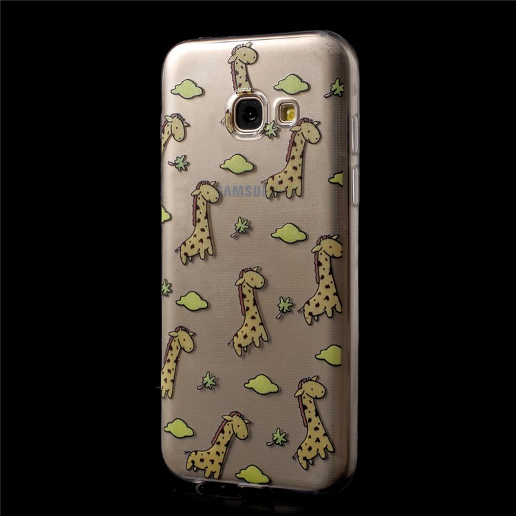 Ultra Thin Patterned Soft TPU Back Shell for Samsung Galaxy A5 (2017) SM-A520F - Giraffe-3