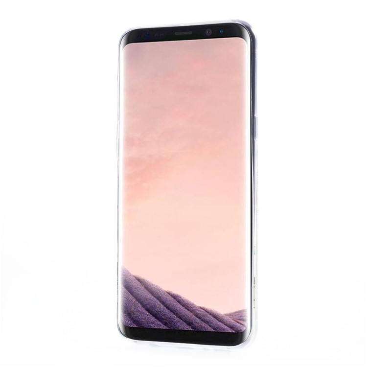 Super Thin Pattern Printing TPU Back Case for Samsung Galaxy S8+ G955 - White Horses-2