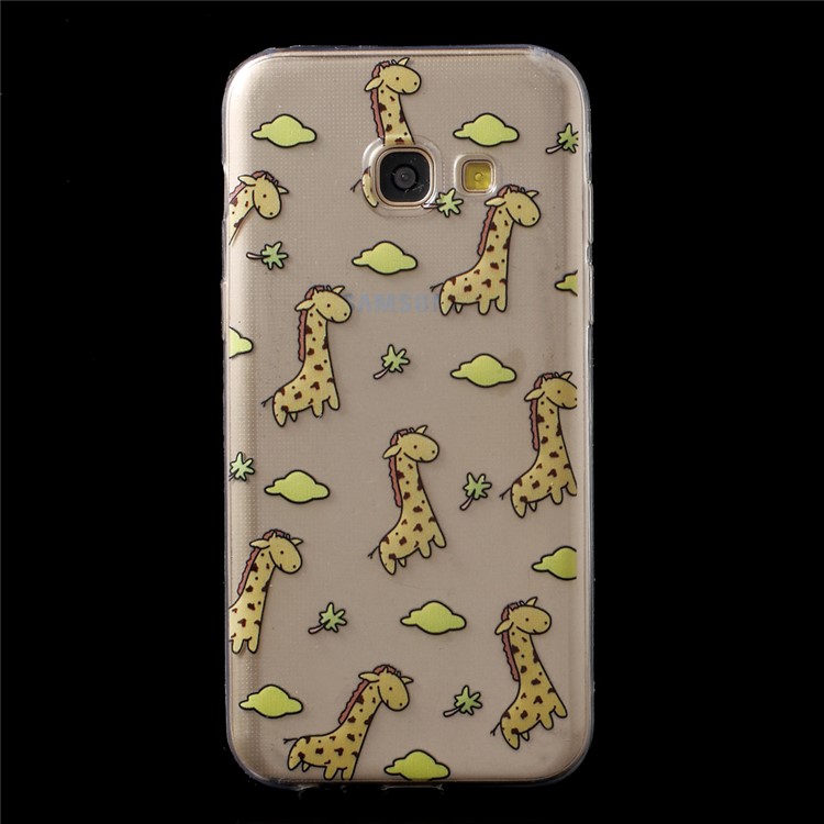 Ultra Thin Patterned Soft TPU Shell for Samsung Galaxy A3 (2017) - Giraffe-1