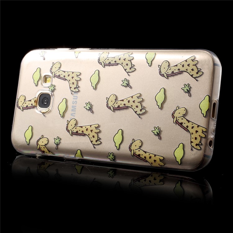 Ultra Thin Patterned Soft TPU Shell for Samsung Galaxy A3 (2017) - Giraffe-4
