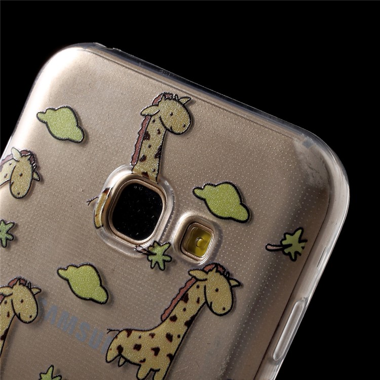 Ultra Thin Patterned Soft TPU Shell for Samsung Galaxy A3 (2017) - Giraffe-6