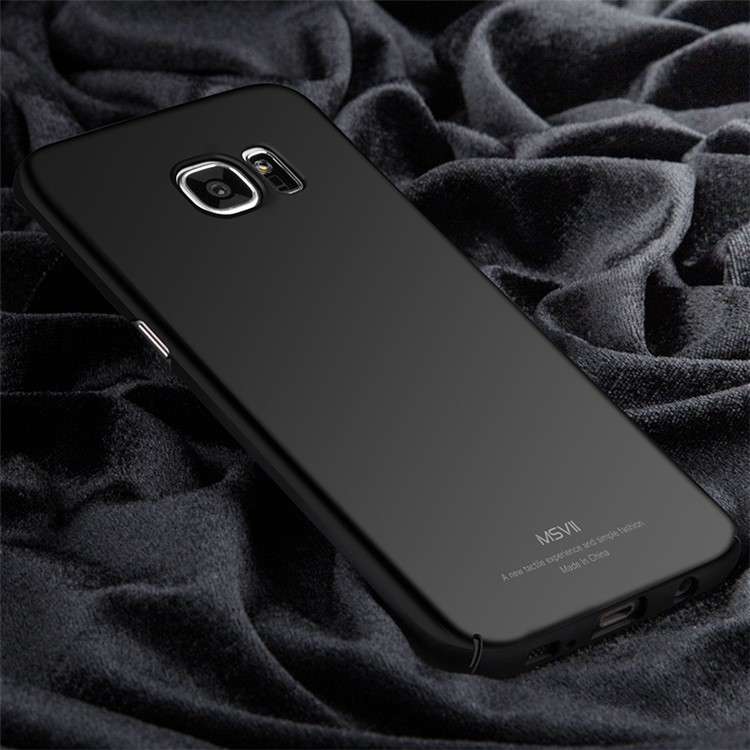 MSVII Ultra-thin Protective Hard Plastic Phone Case for Samsung Galaxy S7 Edge SM-G935 - Black-2