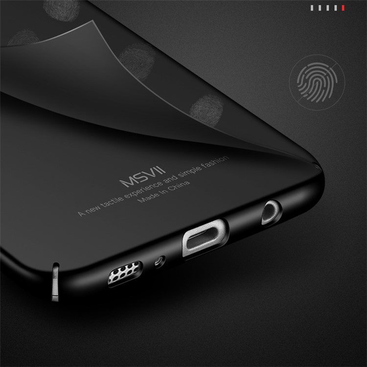 MSVII Ultra-thin Protective Hard Plastic Phone Case for Samsung Galaxy S7 Edge SM-G935 - Black-4