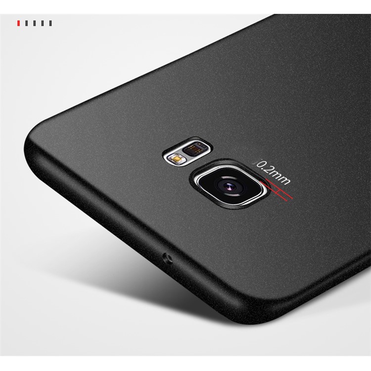 MSVII Ultra-thin Protective Hard Plastic Phone Case for Samsung Galaxy S7 Edge SM-G935 - Black-5