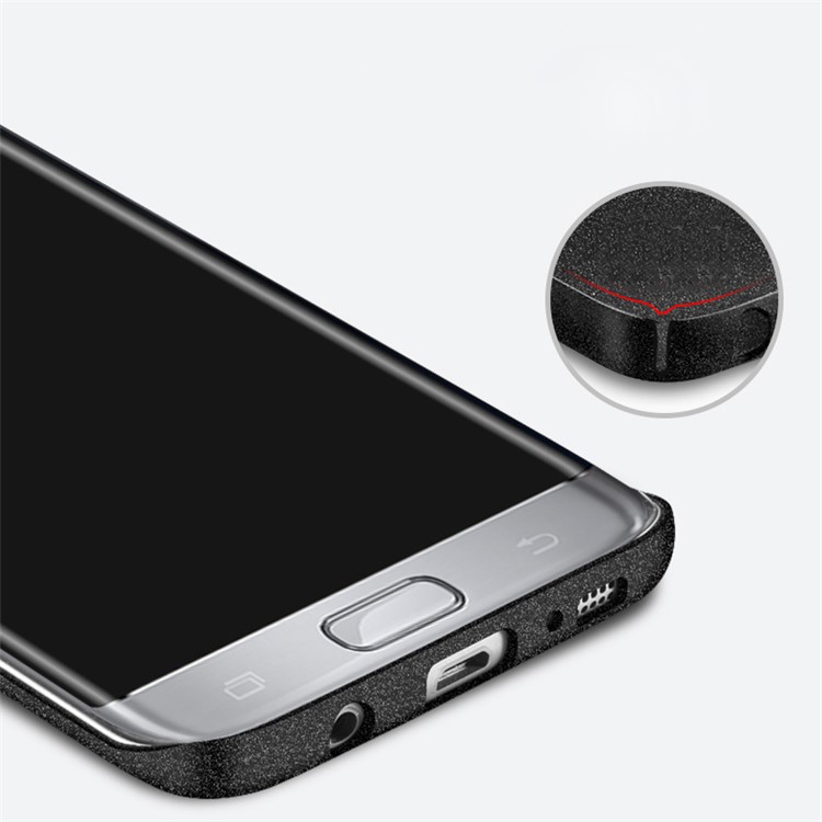 MSVII Ultra-thin Protective Hard Plastic Phone Case with Finger Ring Holder for Samsung Galaxy S7 SM-G930 - Black-5