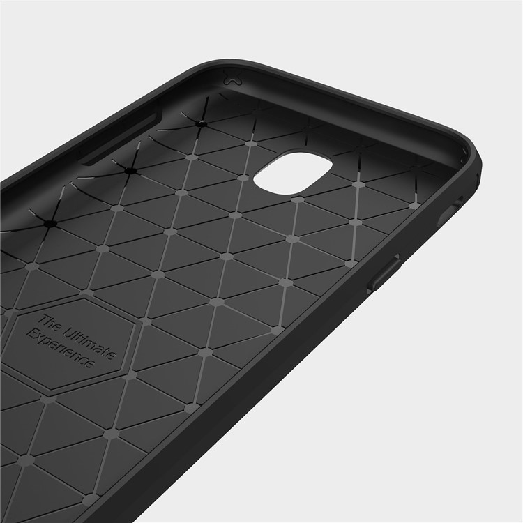Carbon Fibre Brushed TPU Case for Samsung Galaxy J7 (2017) EU Version - Black-5