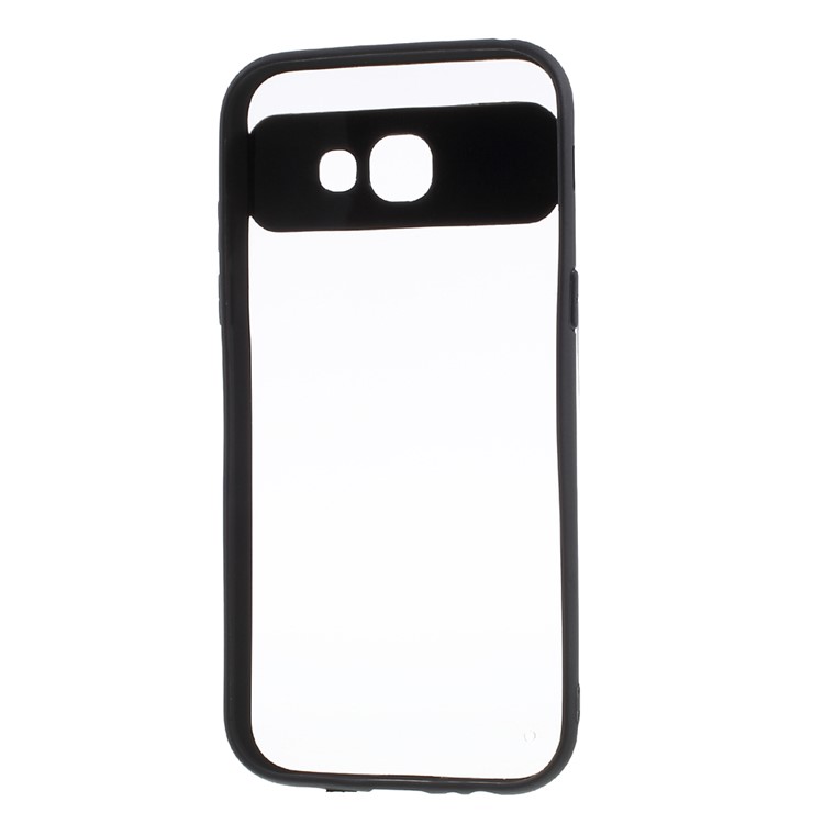 TPU Edge + Crystal Acrylic Back Hybrid Case for Samsung Galaxy A3 (2017) - Black-5