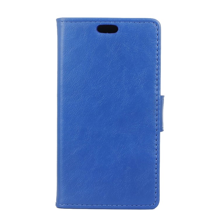 

Crazy Horse Wallet Leather Stand Shell for Samsung Galaxy J3 (2017) EU Version - Blue