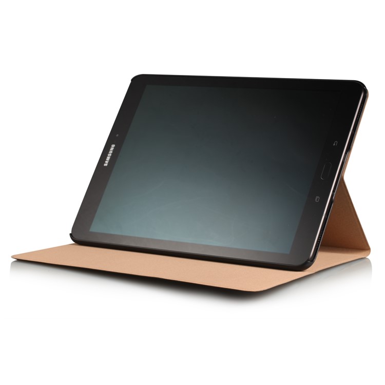 Sand-like Texture Smart Leather Stand Cover Case for Samsung Galaxy Tab S3 9.7-inch T820 T825 - Black-8