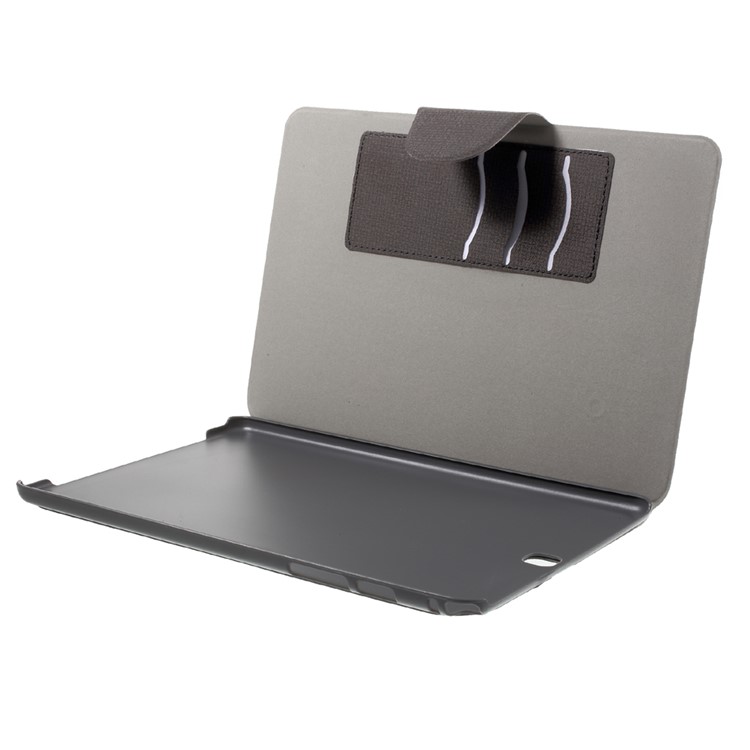 Prague Style Smart Leather Shell for Samsung Galaxy Tab A 9.7 T550 T555 with Card Holder - Black-12