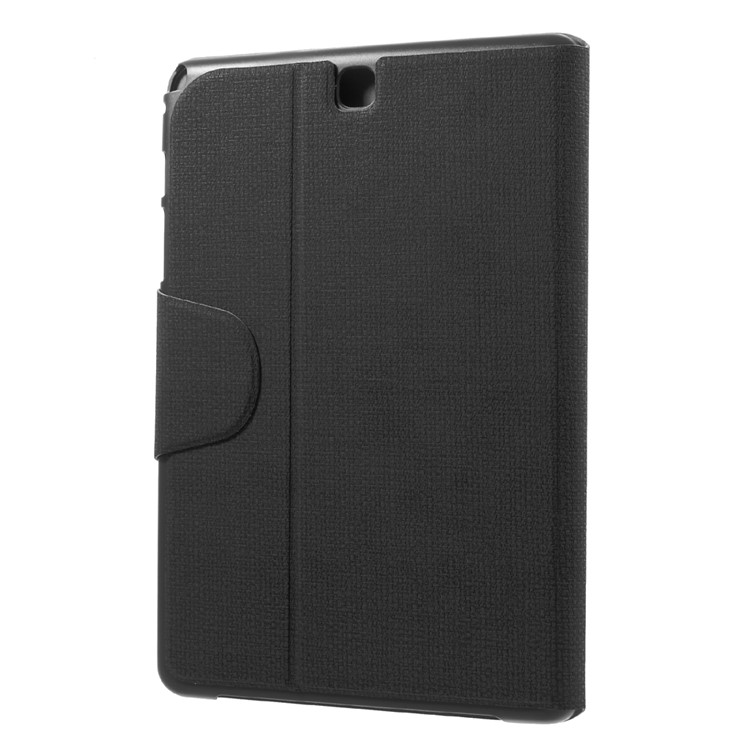 Prague Style Smart Leather Shell for Samsung Galaxy Tab A 9.7 T550 T555 with Card Holder - Black-2