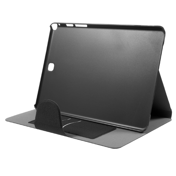 Prague Style Smart Leather Shell for Samsung Galaxy Tab A 9.7 T550 T555 with Card Holder - Black-5