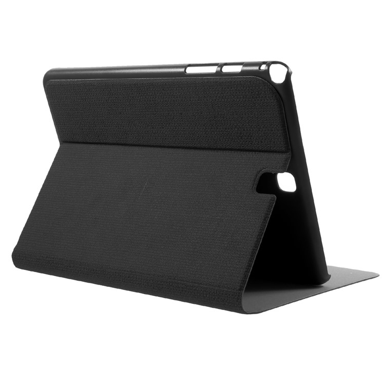 Prague Style Smart Leather Shell for Samsung Galaxy Tab A 9.7 T550 T555 with Card Holder - Black-6