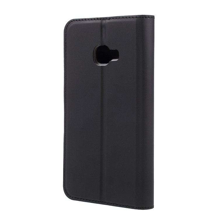 Ultra-thin Stand Leather Mobile Phone Case for Samsung Galaxy Xcover 4 - Black-2