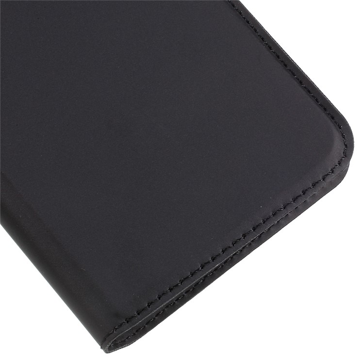 Ultra-thin Stand Leather Mobile Phone Case for Samsung Galaxy Xcover 4 - Black-7