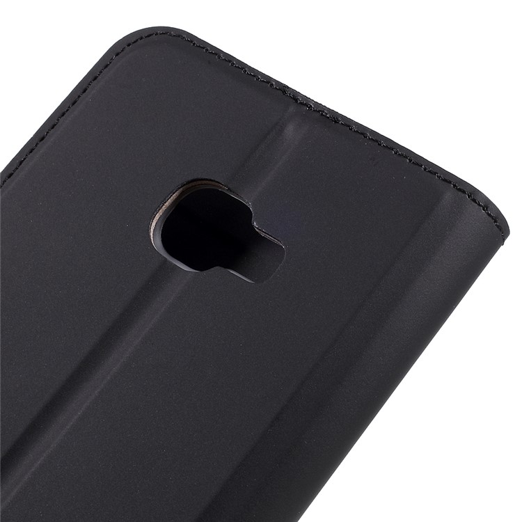 Ultra-thin Stand Leather Mobile Phone Case for Samsung Galaxy Xcover 4 - Black-8