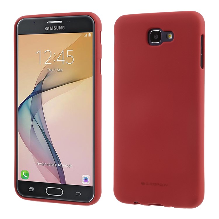 

MERCURY GOOSPERY Matte Anti-fingerprint TPU Case for Samsung Galaxy J7 Prime/On7 2016 - Red