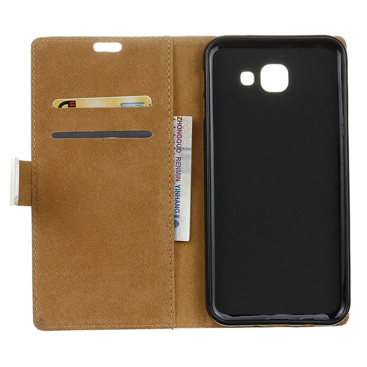 Pattern Printing Wallet Leather Foldable Casing Accessory for Samsung Galaxy J7 Max - Purple Background Owls-5