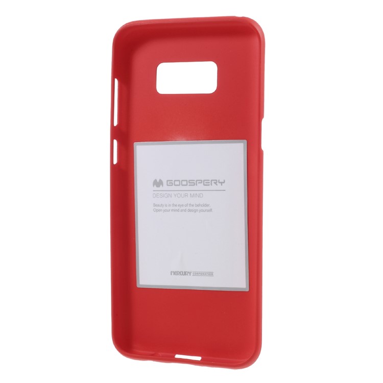MERCURY GOOSPERY Matte Soft TPU Cell Phone Cover for Samsung Galaxy S8 G950 - Red-3