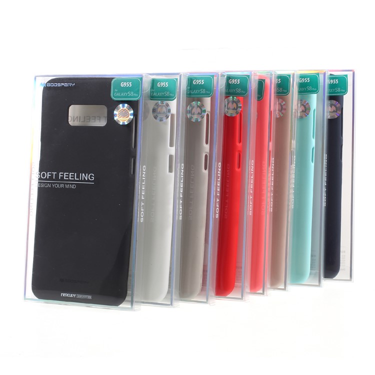 MERCURY GOOSPERY Matte Soft TPU Cell Phone Cover for Samsung Galaxy S8 G950 - Red-4