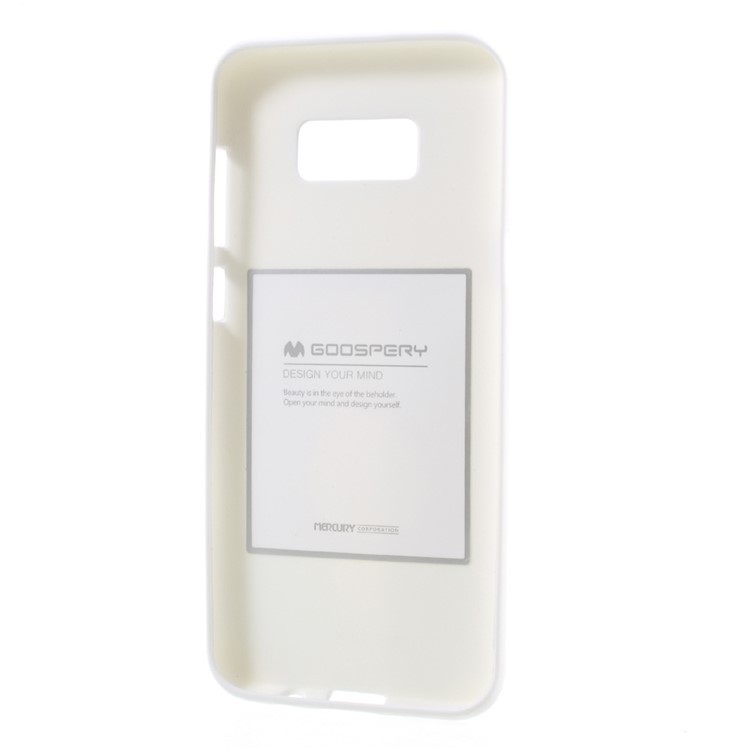 MERCURY GOOSPERY Matte Soft TPU Cell Phone Case for Samsung Galaxy S8 G950 - White-4
