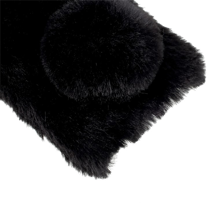 Bunny Shape Rhinestone Fluffy Fur Soft TPU Case for Samsung Galaxy J3 (2017) (EU Version) - Black-7