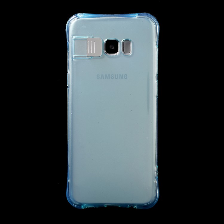 

Incoming Call Flash Clear TPU Phone Case Accessory for Samsung Galaxy S8 Plus G955 - Blue