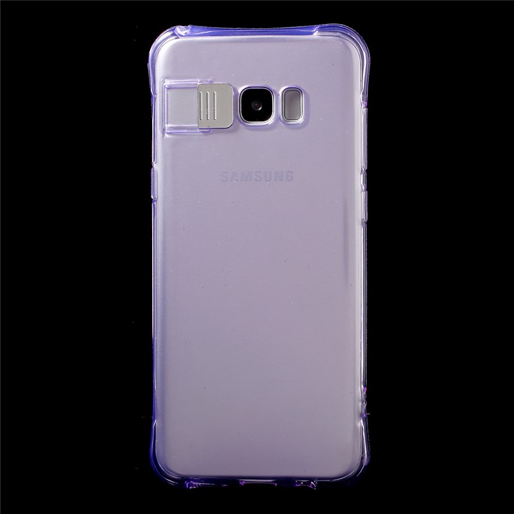 

Incoming Call Blink Clear TPU Mobile Phone Case for Samsung Galaxy S8 Plus G955 - Purple