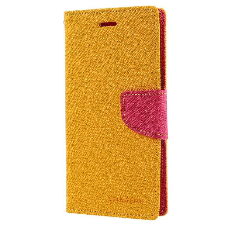 

MERCURY GOOSPERY PU Leather Wallet Cell Phone Shell for Samsung Galaxy J5 (2017) EU Version - Yellow