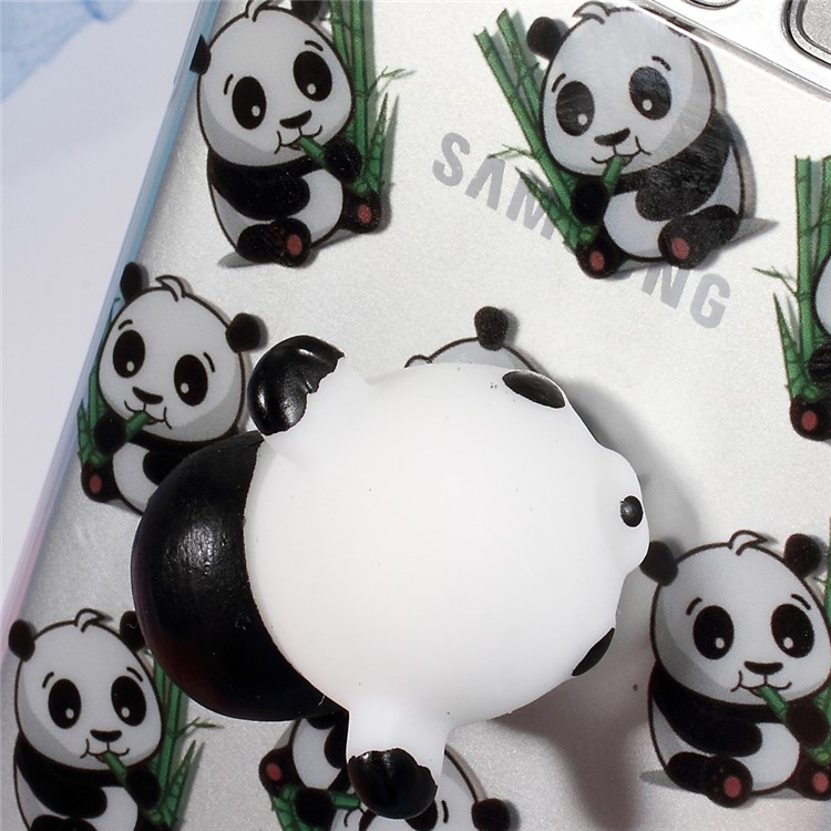 Squishy Soft 3D Silicone Kneading Panda TPU Case for Samsung Galaxy S8+ Plus SM-G955 - Panda Pattern-3