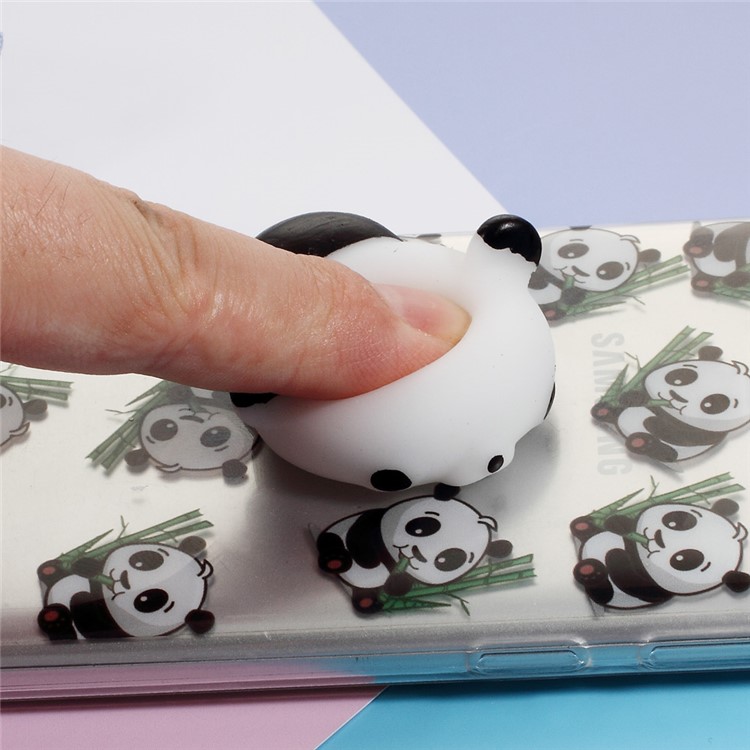 Squishy Soft 3D Silicone Kneading Panda TPU Case for Samsung Galaxy S8+ Plus SM-G955 - Panda Pattern-5