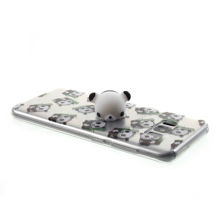 Squishy Soft 3D Silicone Kneading Panda TPU Case for Samsung Galaxy S8+ Plus SM-G955 - Panda Pattern-9