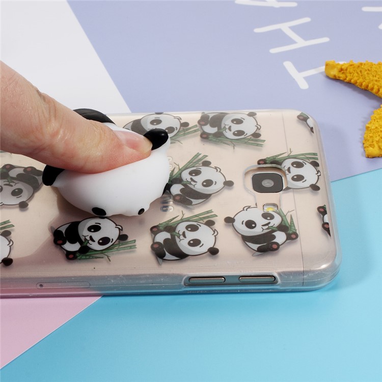 Squishy Kneading 3D Silicone Soft Panda TPU Case for Samsung Galaxy J7 Prime/On7 2016 - Panda Pattern-6