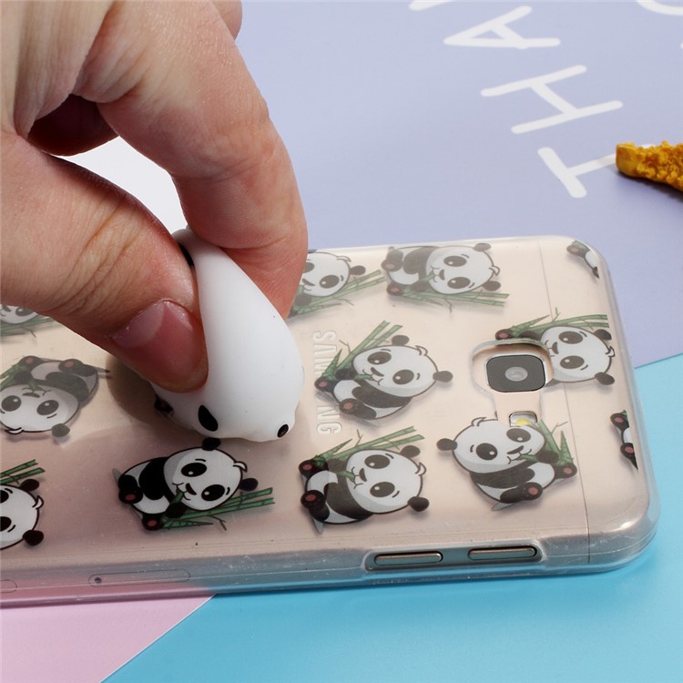 Squishy Kneading 3D Silicone Soft Panda TPU Case for Samsung Galaxy J7 Prime/On7 2016 - Panda Pattern-7